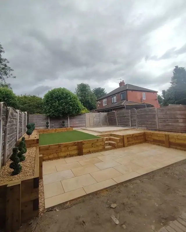 From long grass to sandstone — after the work was completed